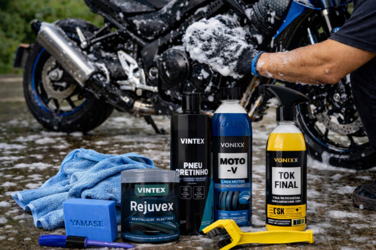 como lavar moto corretamente com produtos vonixx