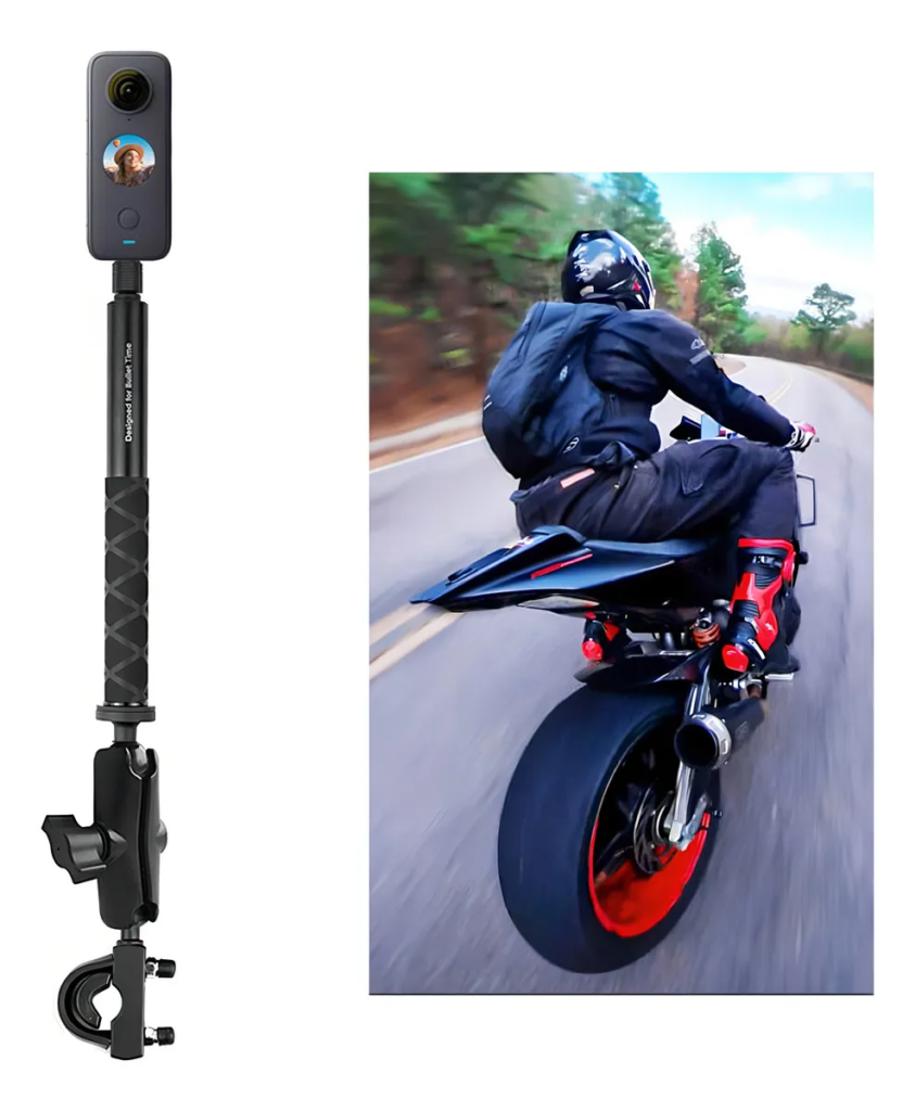 câmera 360 para moto instalada